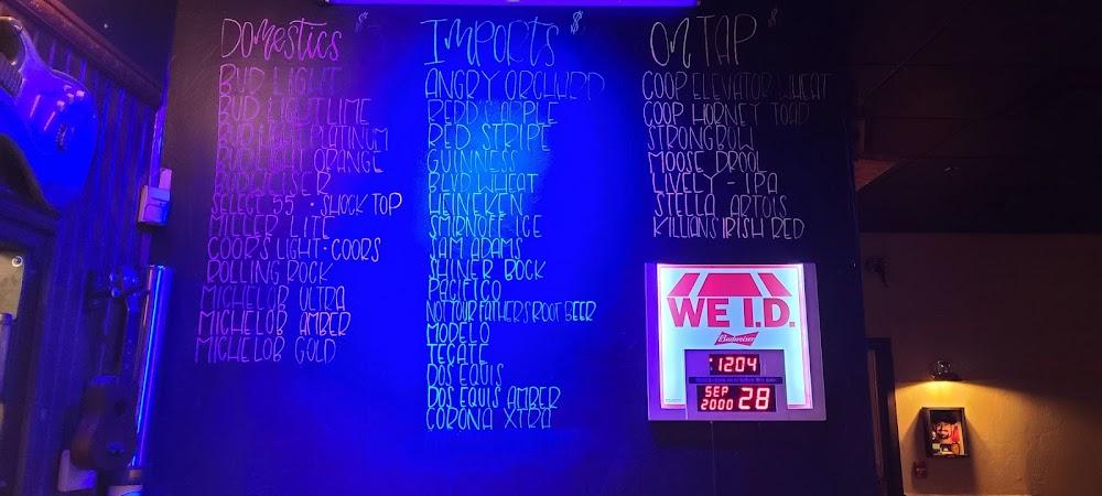 40 WEST Bar & Grill Menu